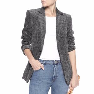 Frame Herringbone Textured Blazer